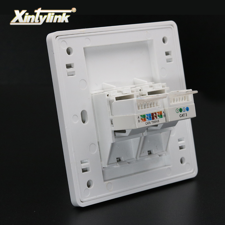 Patch Panel Cat6 - Xintylink RJ11 RJ45 Conector Modular Cat5e