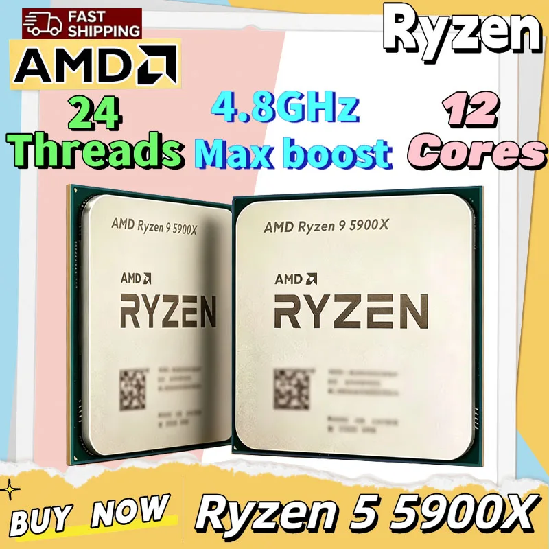 Amd Cpu Ryzen 9 - CPU AMD Ryzen 9 5900X para