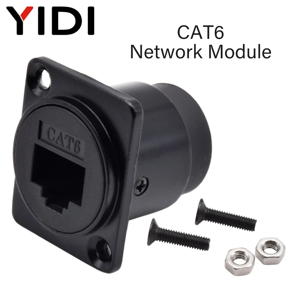 Patch Panel Cat6 - Conector impermeable tipo D RJ45 CAT6