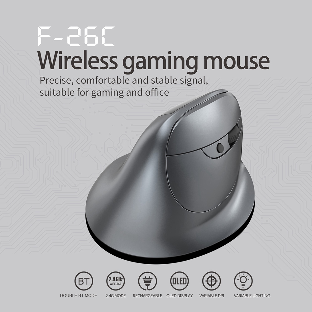 Ergonomic Mouse Vertical - Ratón inalámbrico Vertical AB53 con Bluetooth