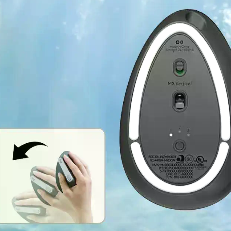 Ergonomic Mouse Vertical - Patines con alfombrilla para pies de