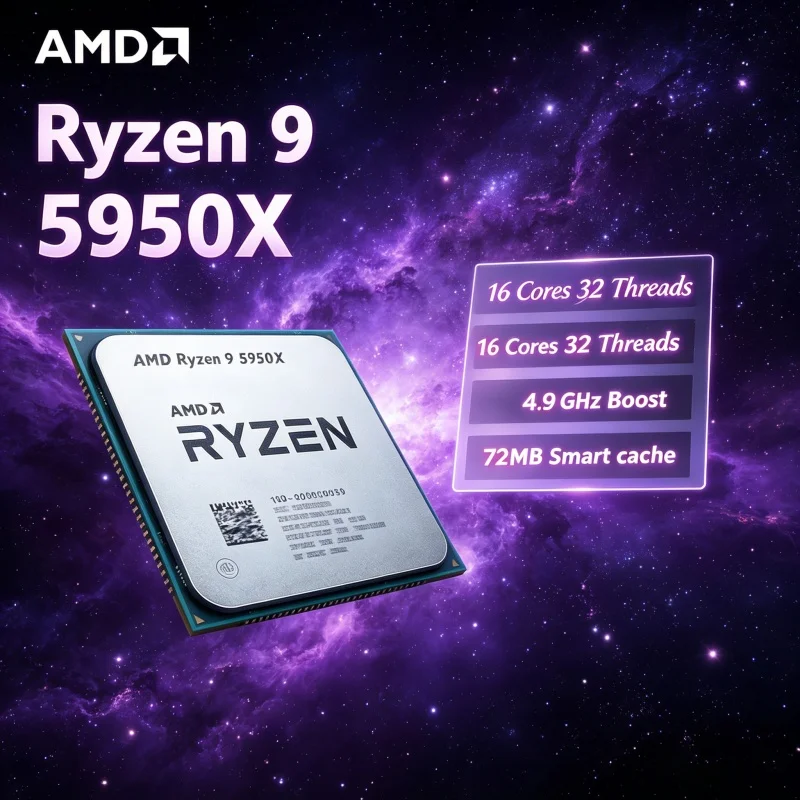 Amd Cpu Ryzen 9 - Procesador AMD Ryzen 9 5950X para