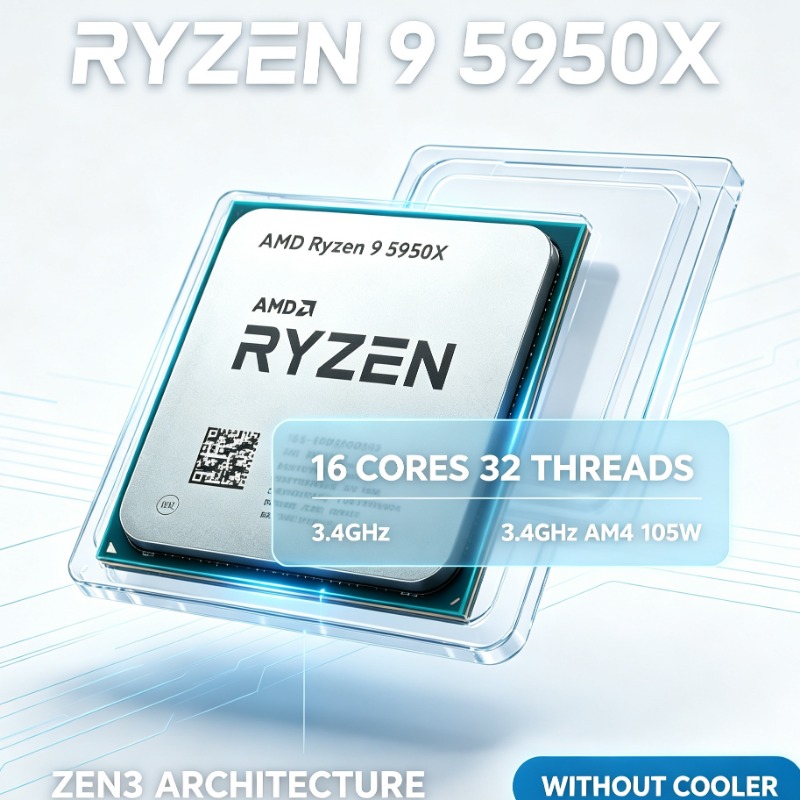 Amd Cpu Ryzen 9 - CPU AMD Ryzen 9 5950X de