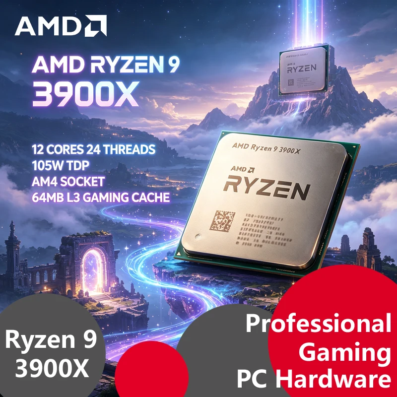 Amd Cpu Ryzen 9 - CPU AMD Ryzen 9 3900X (Tray,