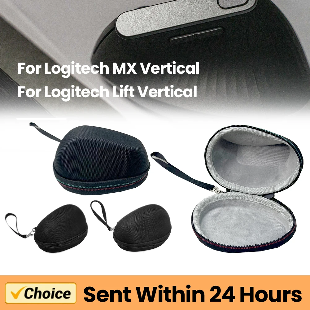 Ergonomic Mouse Vertical - Bolsa de transporte EVA, Estuche de