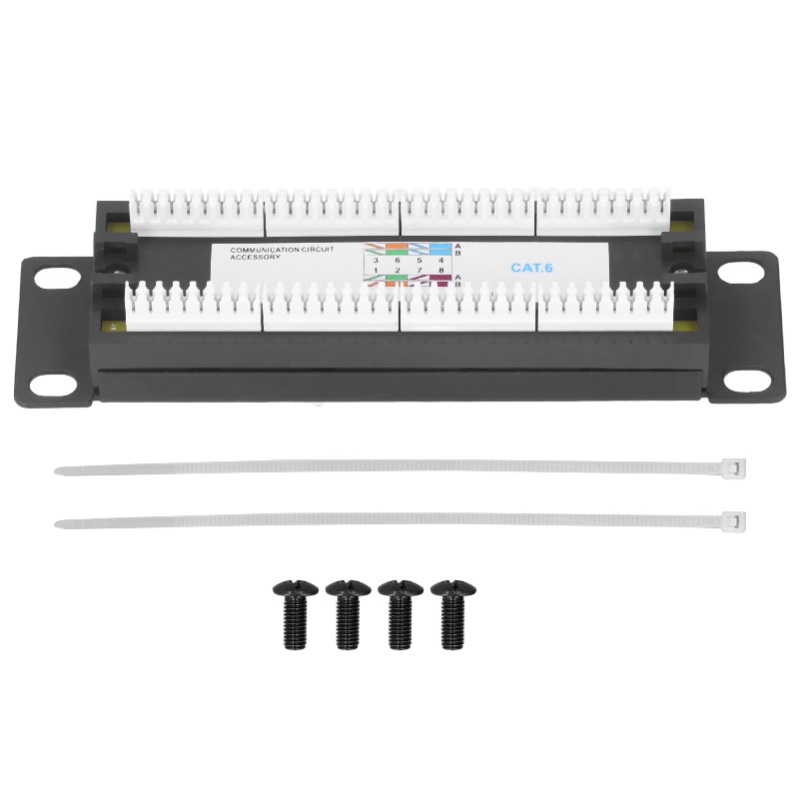 Patch Panel Cat6 - Panel de Conexión de Red de