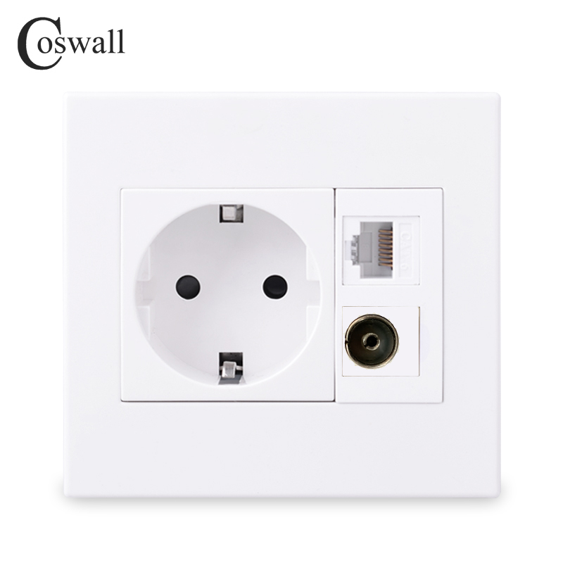 Patch Panel Cat6 - Coswall-toma de corriente de pared con
