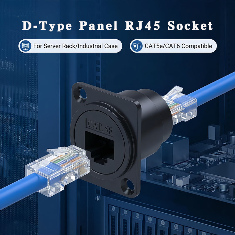 Patch Panel Cat6 - Conector RJ45 Tipo D para Montaje