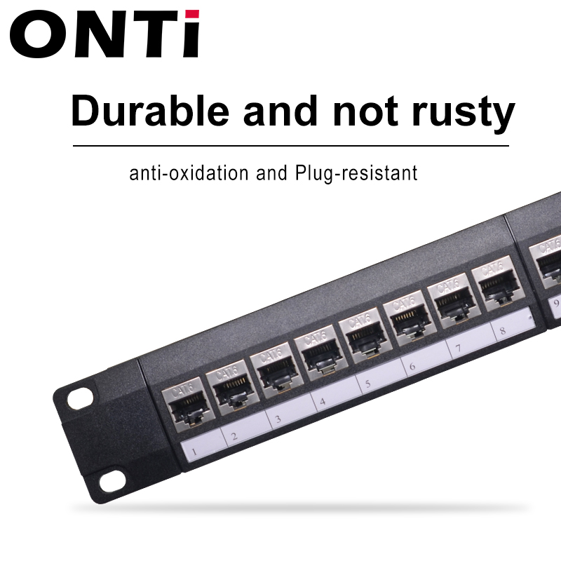 ONTi 19in 1U Rack 24 puertos C - Patch Panel Cat6 reseña y precio