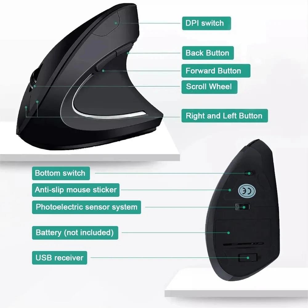 Ratón Vertical ergonómico, rat - Ergonomic Mouse Vertical reseña y precio