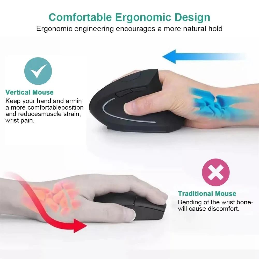 Ratón Vertical ergonómico, rat - Ergonomic Mouse Vertical reseña y precio