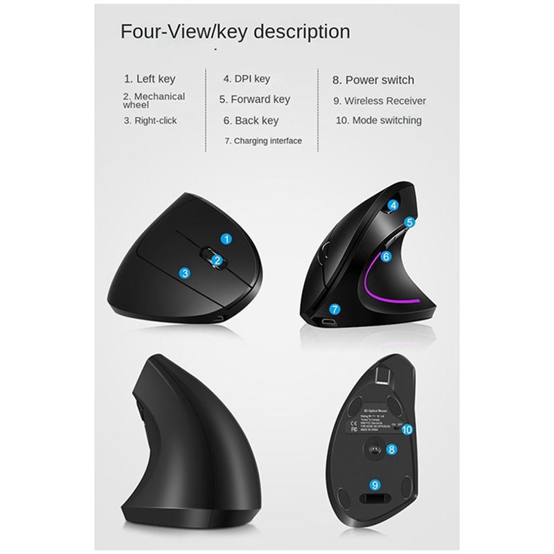 Ratón Vertical Inalámbrico doy - Ergonomic Mouse Vertical reseña y precio