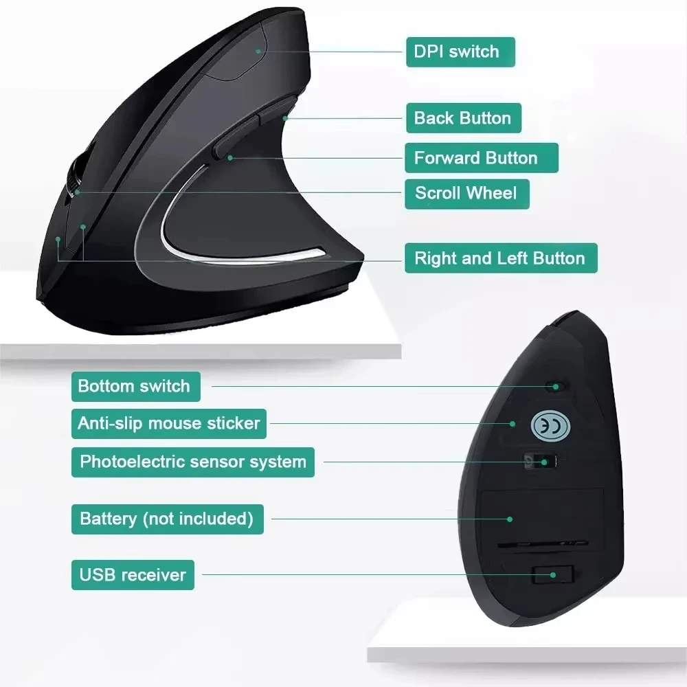 Ratón Vertical Inalámbrico Len - Ergonomic Mouse Vertical reseña y precio