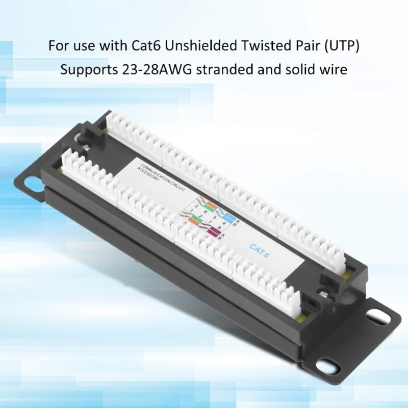 Panel de Conexión de Red de 8  - Patch Panel Cat6 reseña y precio