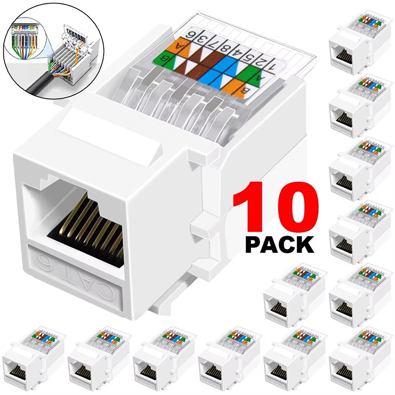 10 unidades de módulo de red C - Patch Panel Cat6 reseña y precio
