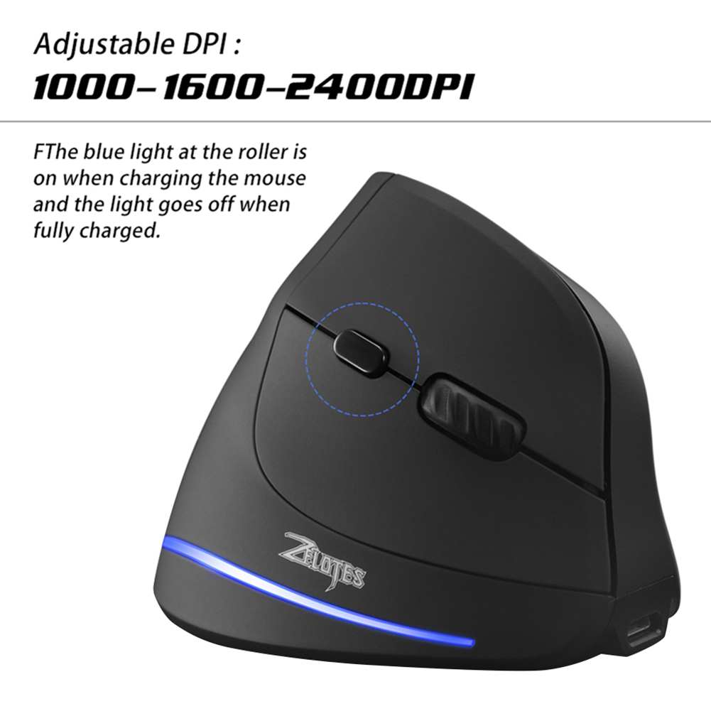Ratón Inalámbrico Recargable Z - Ergonomic Mouse Vertical reseña y precio
