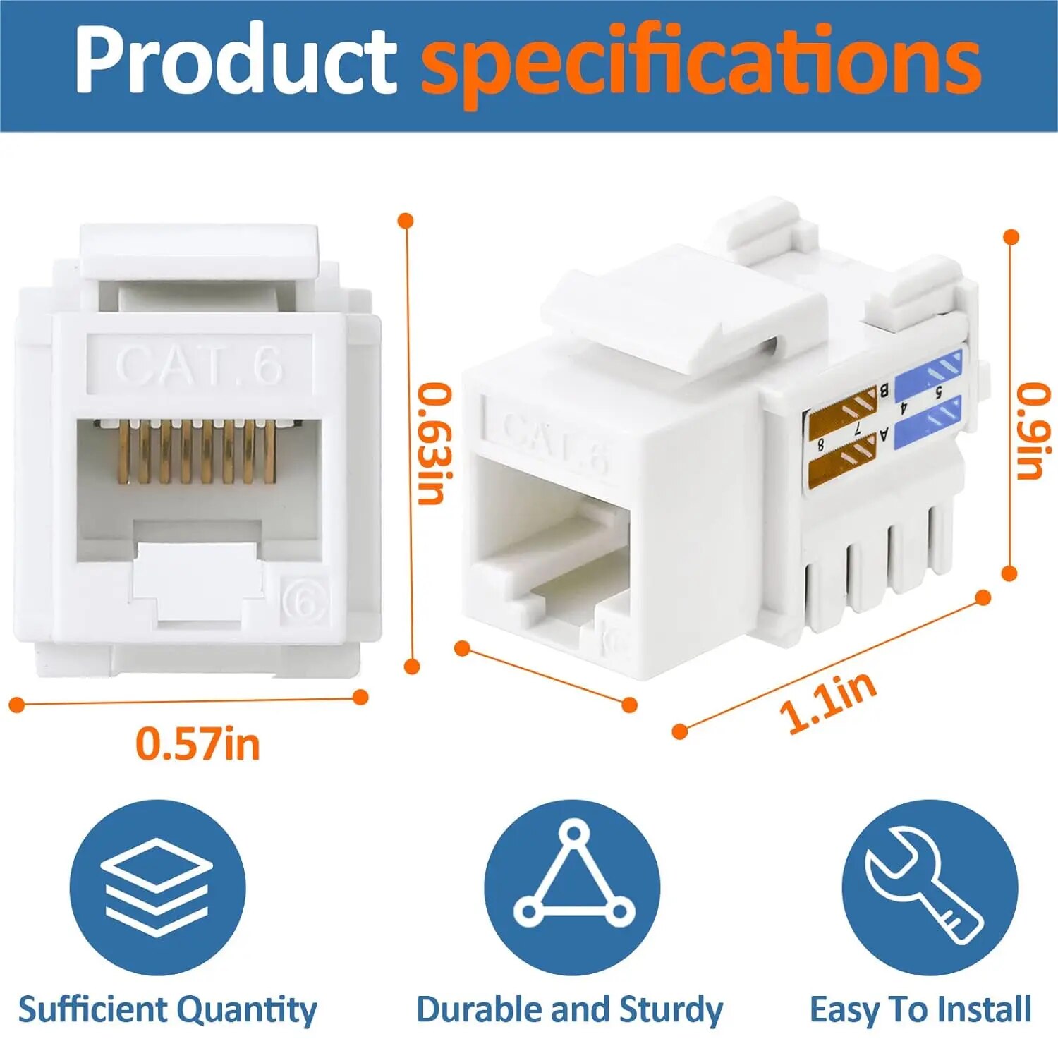 ZoeRax Paquete de 10 conectore - Patch Panel Cat6 reseña y precio
