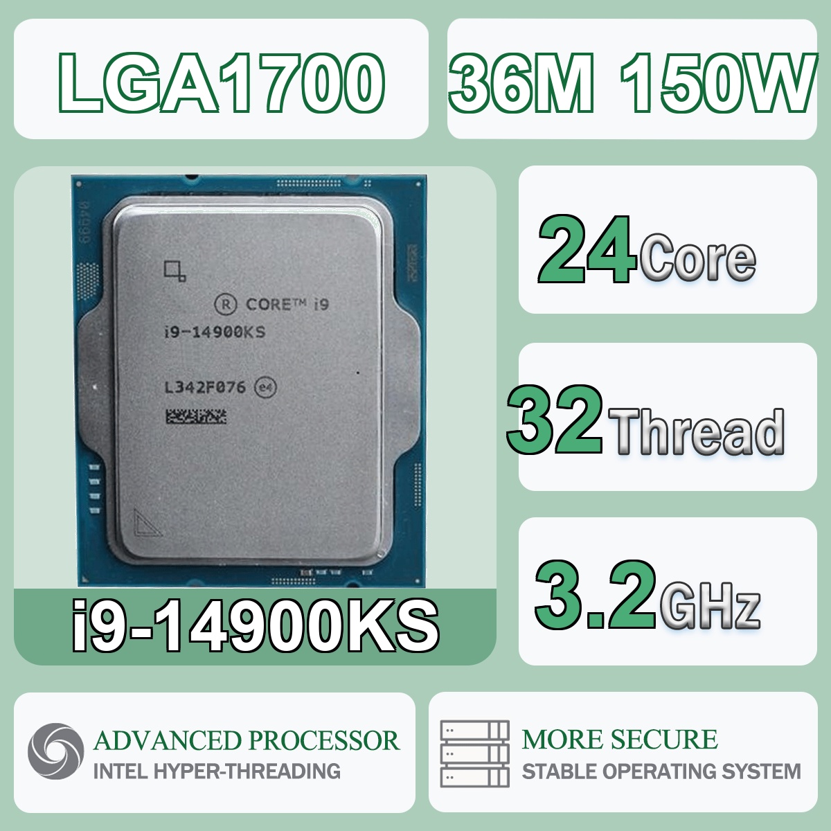 Intel Core i9-14900KS 24C/32T  - Intel Cpu Core I9 reseña y precio