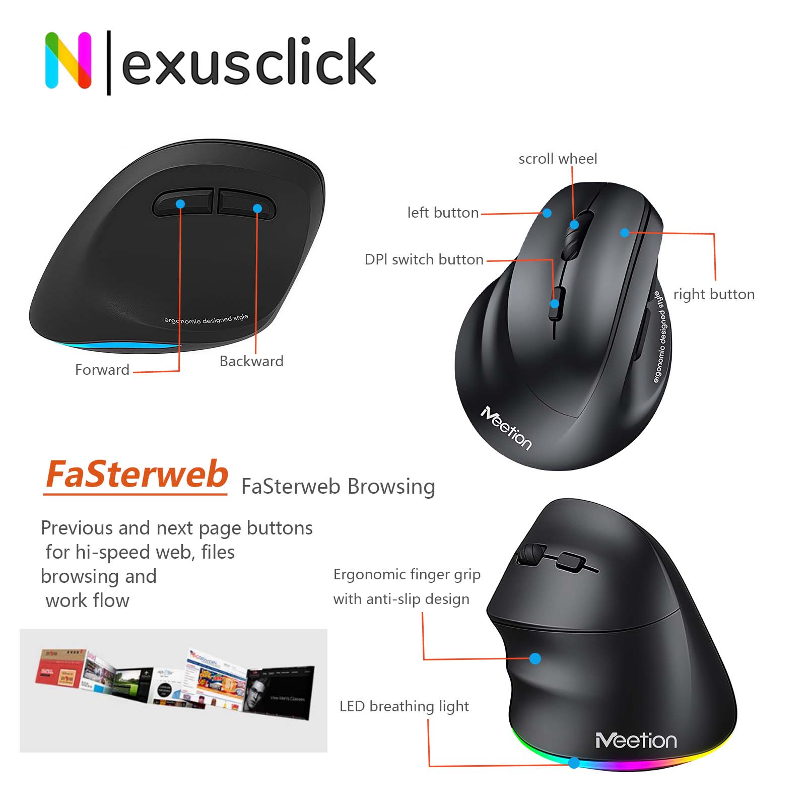 Ratón Inalámbrico Ergonómico V - Ergonomic Mouse Vertical reseña y precio
