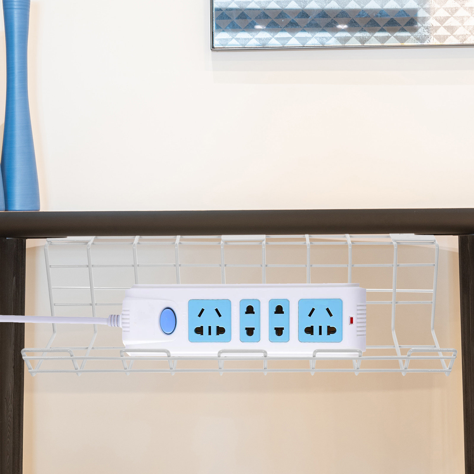 Organizador de cables debajo d - Surge Protector Rack reseña y precio