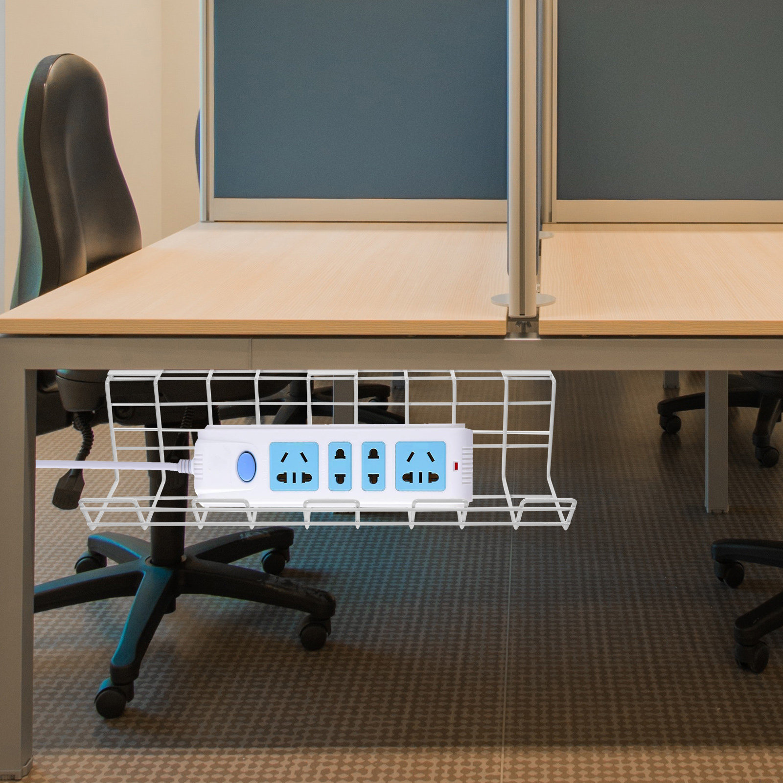 Organizador de cables debajo d - Surge Protector Rack reseña y precio