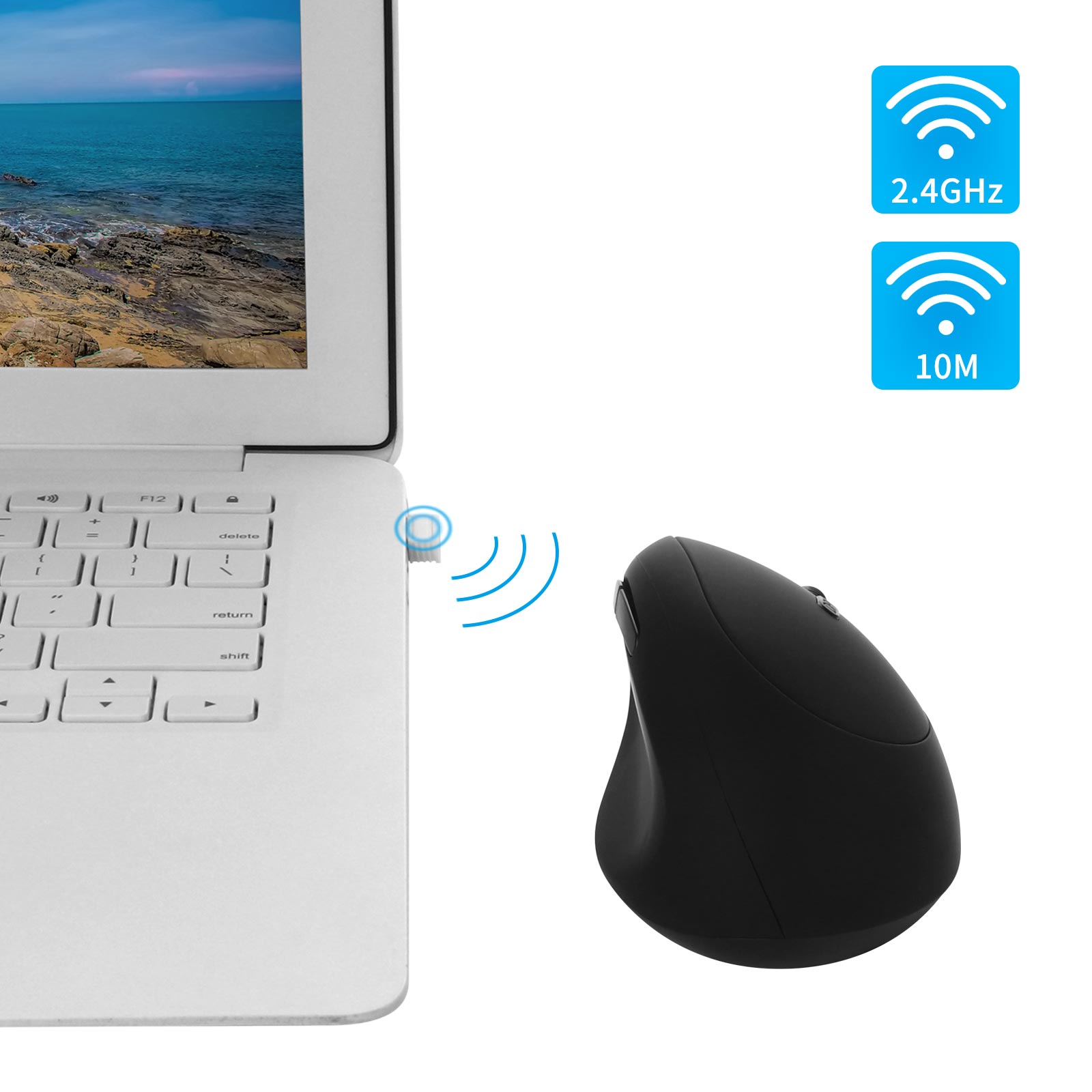 Ratón inalámbrico 2,4G DPI bot - Ergonomic Mouse Vertical reseña y precio