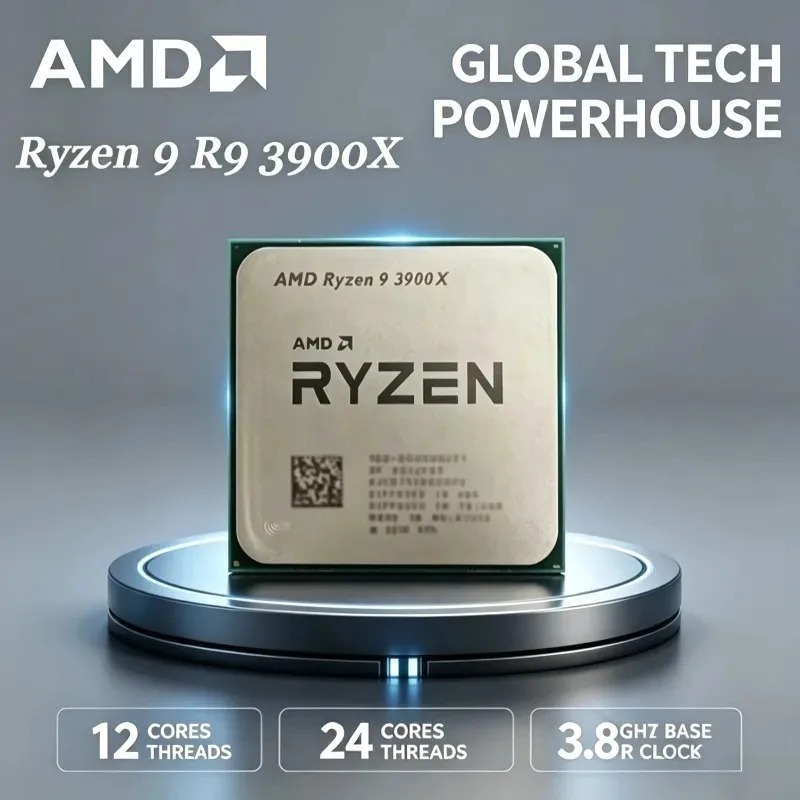 CPU AMD Ryzen 9 3900X 100% Nue - Amd Cpu Ryzen 9 reseña y precio