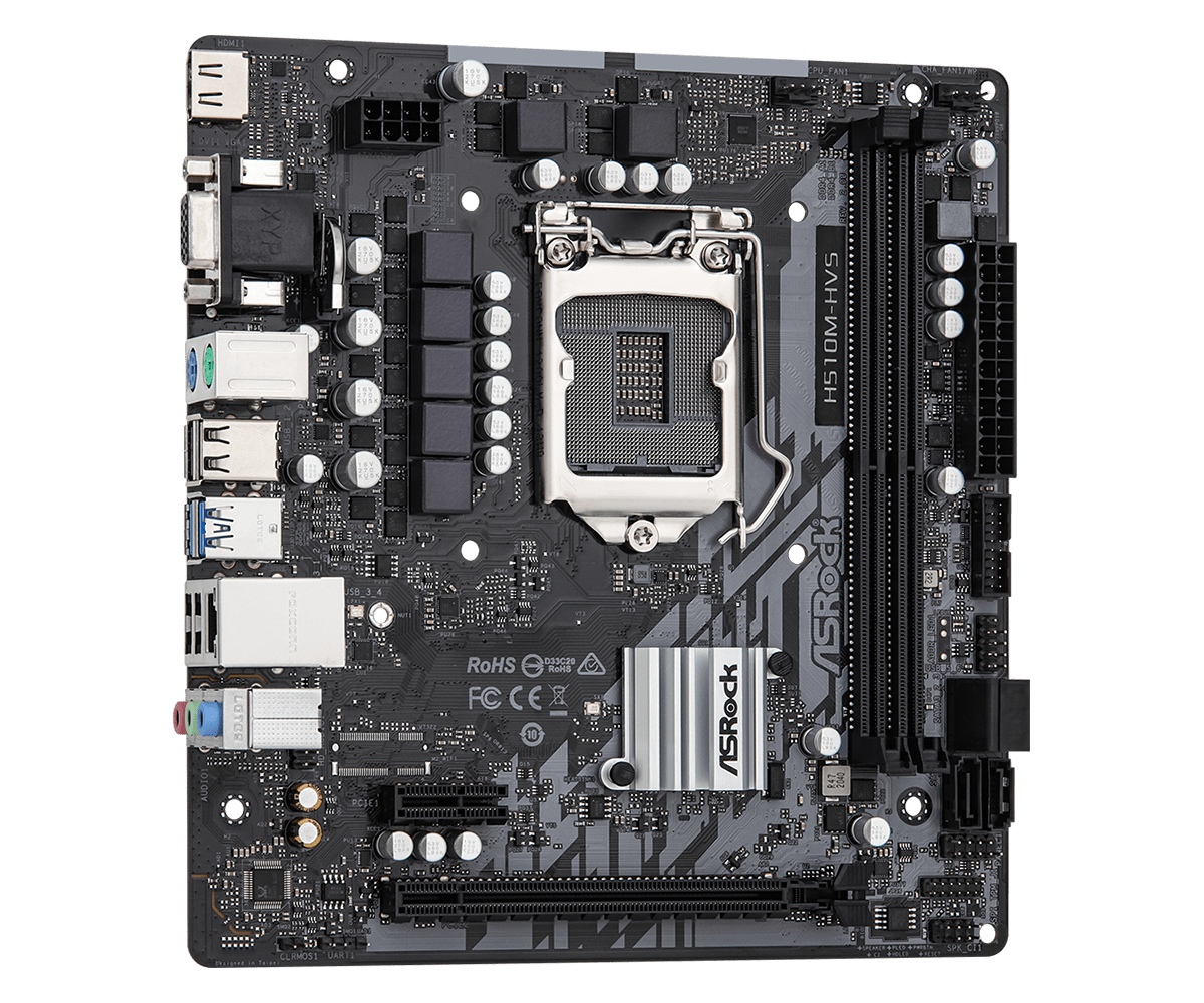 Tarjeta Madre ASROCK H510M-HVS - Intel Cpu Core I9 reseña y precio