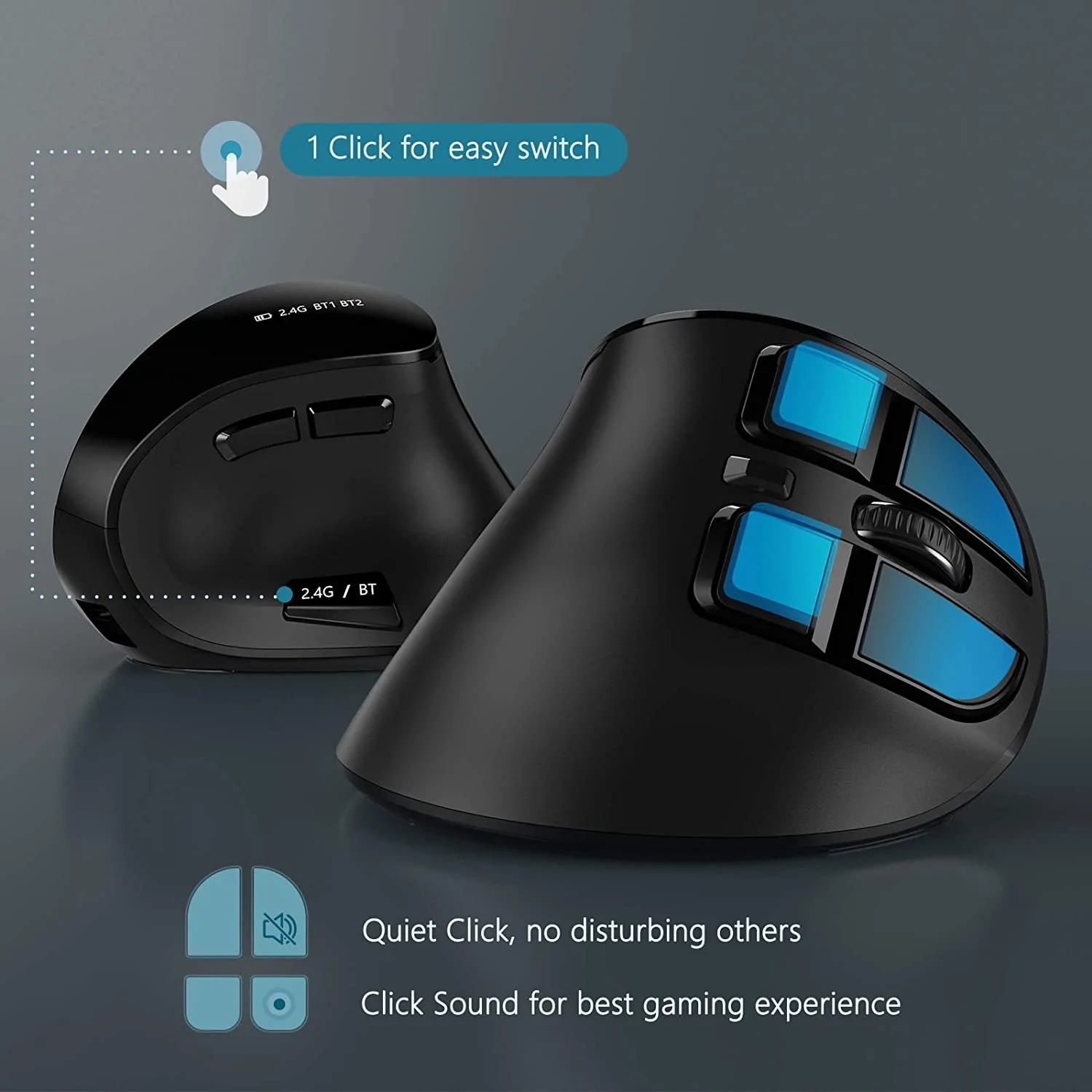 Ratón inalámbrico Vertical See - Ergonomic Mouse Vertical reseña y precio